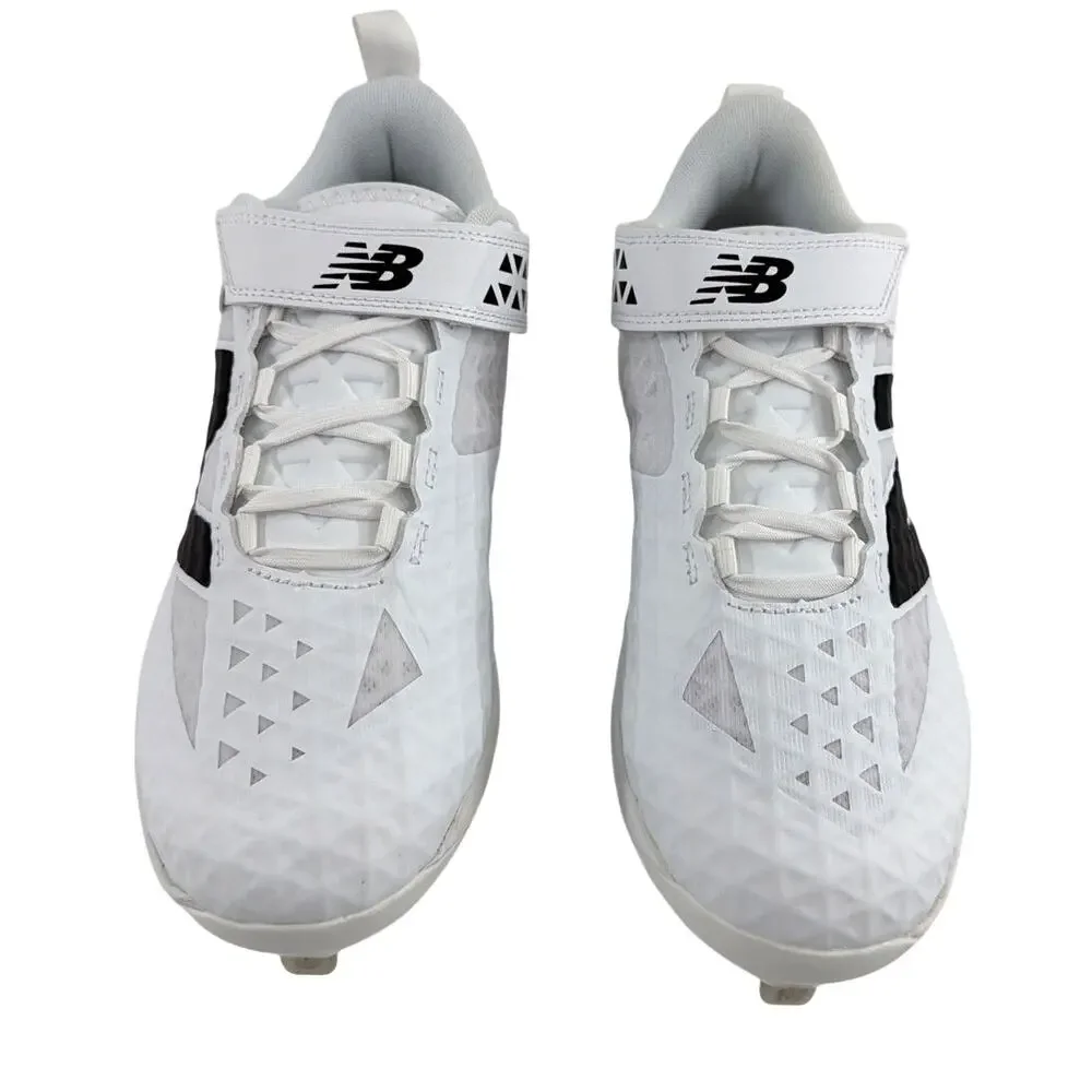 New Balance Unisex White Black FuelCell 4040 v8 Cleat Shoes Size M's 10.5/W's 12